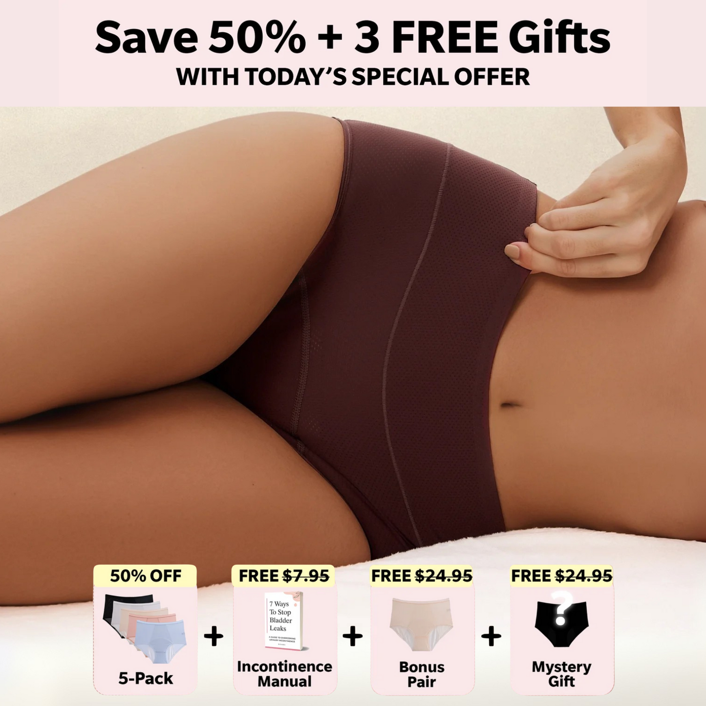 NEW: Comfort Plus Leakproof Underwear